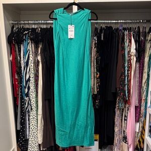 Zara Teal Maxi Dress